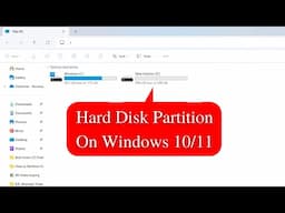 How to Partition Hard Disk in Windows 11 HP Laptop | Create Partition on Windows 10/11