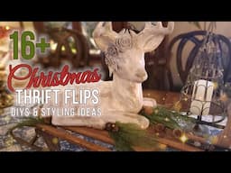 Christmas Thrift Flips • Vintage • Styled in My Home • Make New Decor Look Vintage • Raising Cain