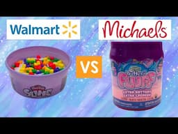 Walmart VS Michaels Slime REVIEW!!