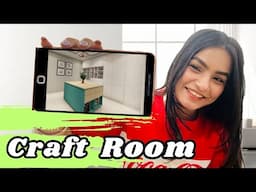 My New Craft Room revealed 😱 #crafteraditi #craftroom #roomtour #hometour @CrafterAditi