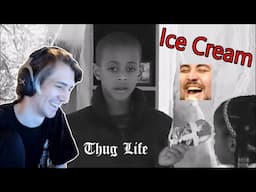 xQc Reacts To Thug Life - Ice Cream - With Chat