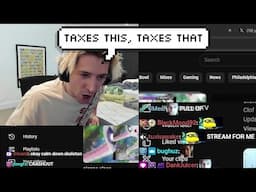 xQc is Currently Losing his Mind Crashing Out on Stream about Taxes