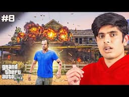 TREVOR DESTROYS MAFIA HOUSE! (HINDI DUBBED) | GTA 5 GAMEPLAY PART 8