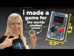 Coding a game for the Worlds Smallest Console // in Micro Python