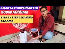 Sujata Juicer Mixer Cleaning | How to clean Sujata juicer | Sujata Powermatic Maxima 900w cleaning