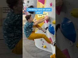 Climbing hard on your grip - where are your feet? #climbing