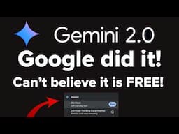 Google's Gemini 2.0 Flash is FAST! Goodbye Deepseek and ChatGPT