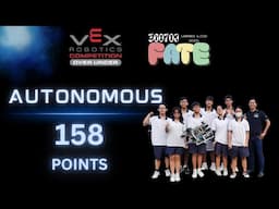 36070J Vex Over Under Autonomous Skill 158 point