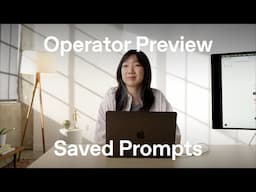 Using saved prompts in Operator