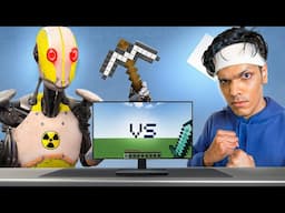 Robot VS Human Minecraft Challenge 🥵