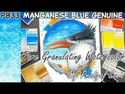 PB33 Manganese Blue Genuine Watercolor Spotlight - Granulating Rare Pigment Available Prodigal Son's