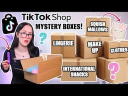 I Bought MYSTERY BOXES From TIKTOK SHOP... *Clothing, Makeup, Food + More*