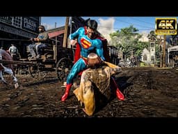 Arthur Becomes Superman of The Wild West (Red Dead Redemption 2 Mods)