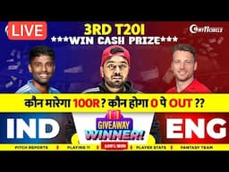 LIVE 3rd T20i of IND🇮🇳 vs ENG🏴󠁧󠁢󠁥󠁮󠁧󠁿 3RD T20i Dream11 Prediction l IND vs ENG Dream11 Team of Today