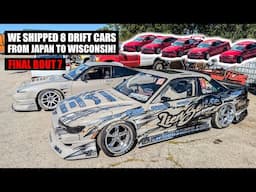 We shipped 8 cars from Japan to the US for Final Bout 7!