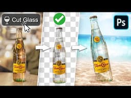 FASTEST Way to Cut Out Glass & Transparent Objects in Photoshop!