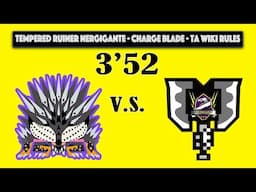 [Xbox] 3'52 Charge Blade Solo - Tempered Ruinier Nergigante - TA Wiki Rules - MHW Iceborne