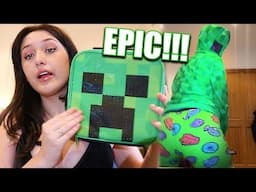 EPIC MINECRAFT MERCH TRY ON HAUL !!!! *VERY EPIC*