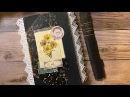 Tip in pages, finishing touches, and flip through of rescued accordion journal