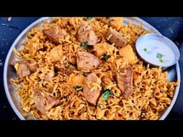 कटहल बिरयानी ऐसे कूकर मे बनाएंगे तो अंडा बिरयानी फीकी लगेगी| Kathal Biryani Recipe|Jackfruit Biryani