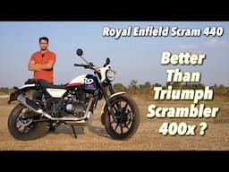 2025 Royal Enfield Scram 440 Review - Better Than Triumph Scrambler 400x ?