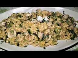 Risotto zucchine e lupini di mare