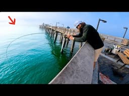 Fishing This Gulf Pier For Dinner When Things Got Crazy!