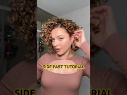 THE BEST STYLING METHOD FOR A SIDE PART (curly hair routine)