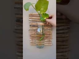 DIY Plant Vase! 🪴🍃 #cute #handmade #diy #indoorideas #shortvideo #garden #plant #shorts