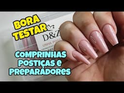 COMPRINHAS DE PRODUTOS PARA UNHAS. BORA TESTAR