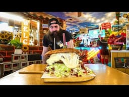 WIN $100 CASH IF YOU CAN FINISH THIS GIANT TORTA CHALLENGE IN LAS VEGAS | BeardMeatsFood