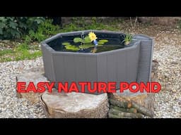 EASY No Dig Nature Pond! Full Build.