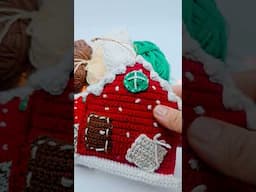 Unbelievably beautiful christmas gingerbread house for beginners #christmas #crochetchristmas