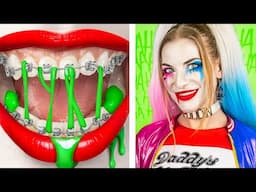 Dari Kutu Buku Menjadi Pengantin Cantik Harley Quinn | Makeover Ekstrim Dengan Gadget Dari TikTok