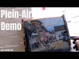 Plein Air Painting in Framlingham Market Square – Watch the Process