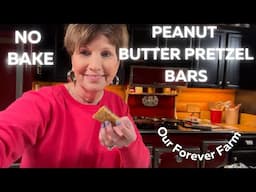 No Bake Peanut Butter Chocolate Pretzel Bars ​⁠/ Candy Dessert @ourforeverfarm -