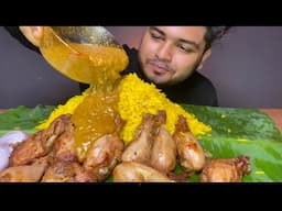 AFGANI CHICKEN LEG WITH BASMATI  RICE PULAO | EATING SHOW | FOOD EATING VIDEOS | MUKBANG