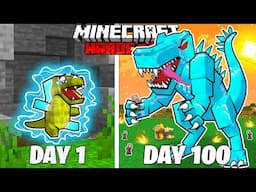 I Survived 100 Days as a DIAMOND CROCODILE in HARDCORE Minecraft