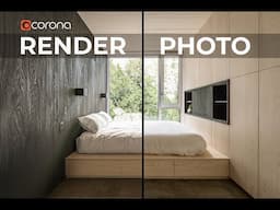 RENDERING A BEDROOM IN 3DS MAX AND CORONA RENDERER 8 | POST PRODUCTION | BASED ON A PHOTO