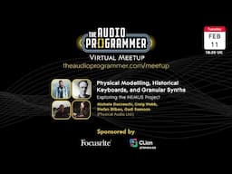 The Audio Programmer Virtual Meetup | February 11th, 2025 @ 18:30 UK