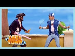 Sword Fight Sportacus Vs Robbie Rotten | Lazy Town | Wildbrain Little Jobs