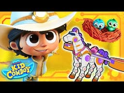 Guess the Gadget #2 | Kid & Luna's BLAZING Speed Mission to Rescue Baby Owls! 🚂 | Kid Cowboy