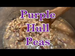 Southern Style Purple Hull Peas Recipe.