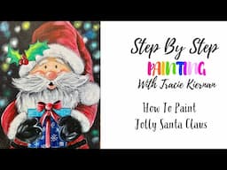 How To Paint "Jolly Santa Claus" - Acrylic Painting Tutorial