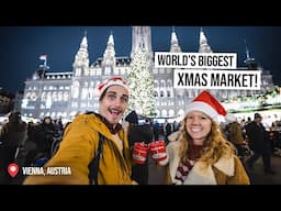 We Visited The WORLD’S LARGEST Christmas Market! 🎄 Austrian Food & Market TOUR 😍 (Vienna)