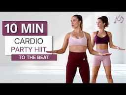 10 min CARDIO PARTY HIIT WORKOUT | No Squats | High Impact + Low Impact (Pregnancy Friendly) Options