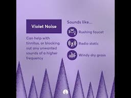 Violet noise? Yay or nay? #violetnoise #purplenoise #whitenoise #bettersleep