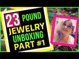 OLD SCHOOL GOODWILL 23 POUND MYSTERY JEWELRY UNBOXING | PART #1 | Let's Chat  | Thredup Etsy Resell