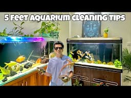 *Cleaning my 5 Feet Aquariums * | How to clean big aquariums easily?