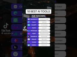 This one’s for you teachers!Don’t miss these AI tools to help make teaching a breeze #aiforteachers